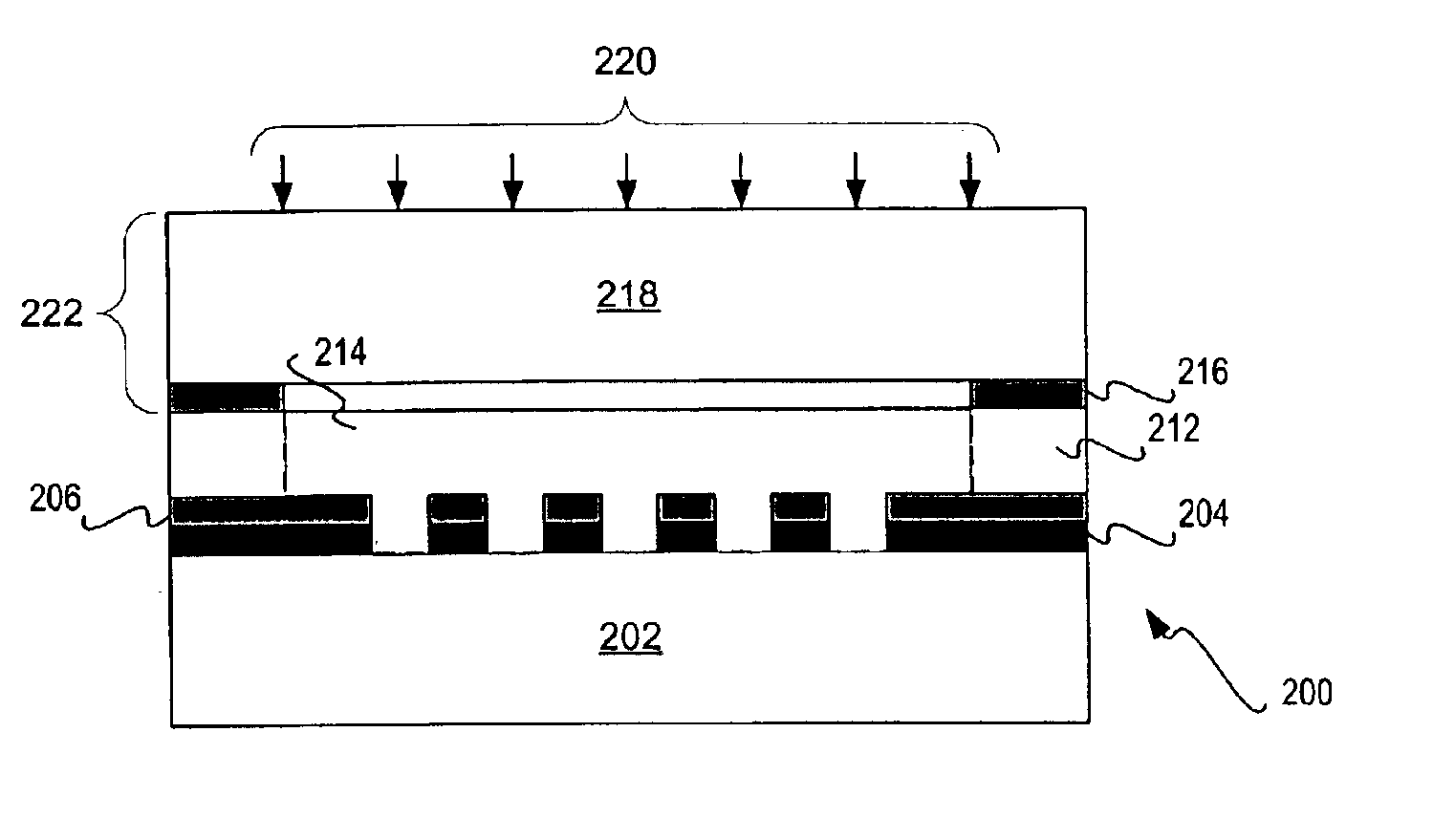 Contact printing as second exposure of double exposure attenuated phase shift mask process