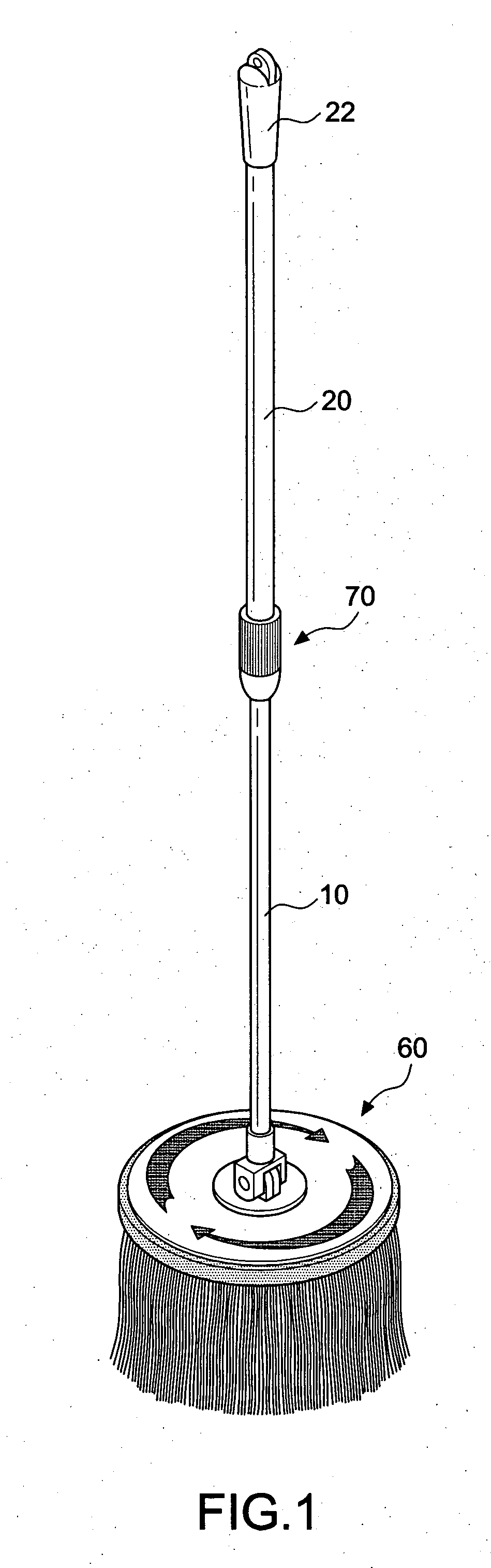 Mop with the function of dewatering the yarns by twisting in a single direction via an up-and -down linear motion