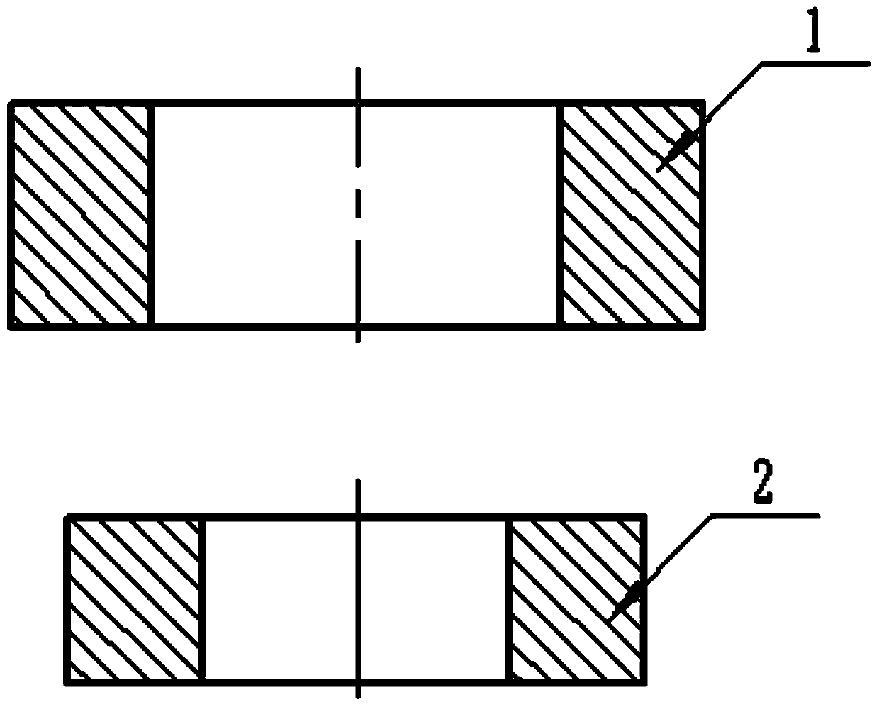 Annular piece combined forging method