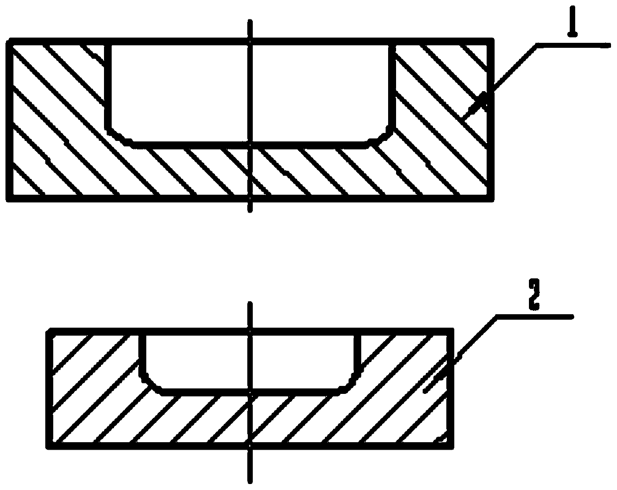 Annular piece combined forging method