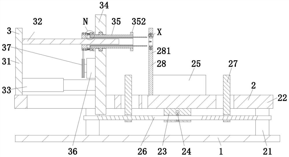 A corrugated box cutting slotting machine