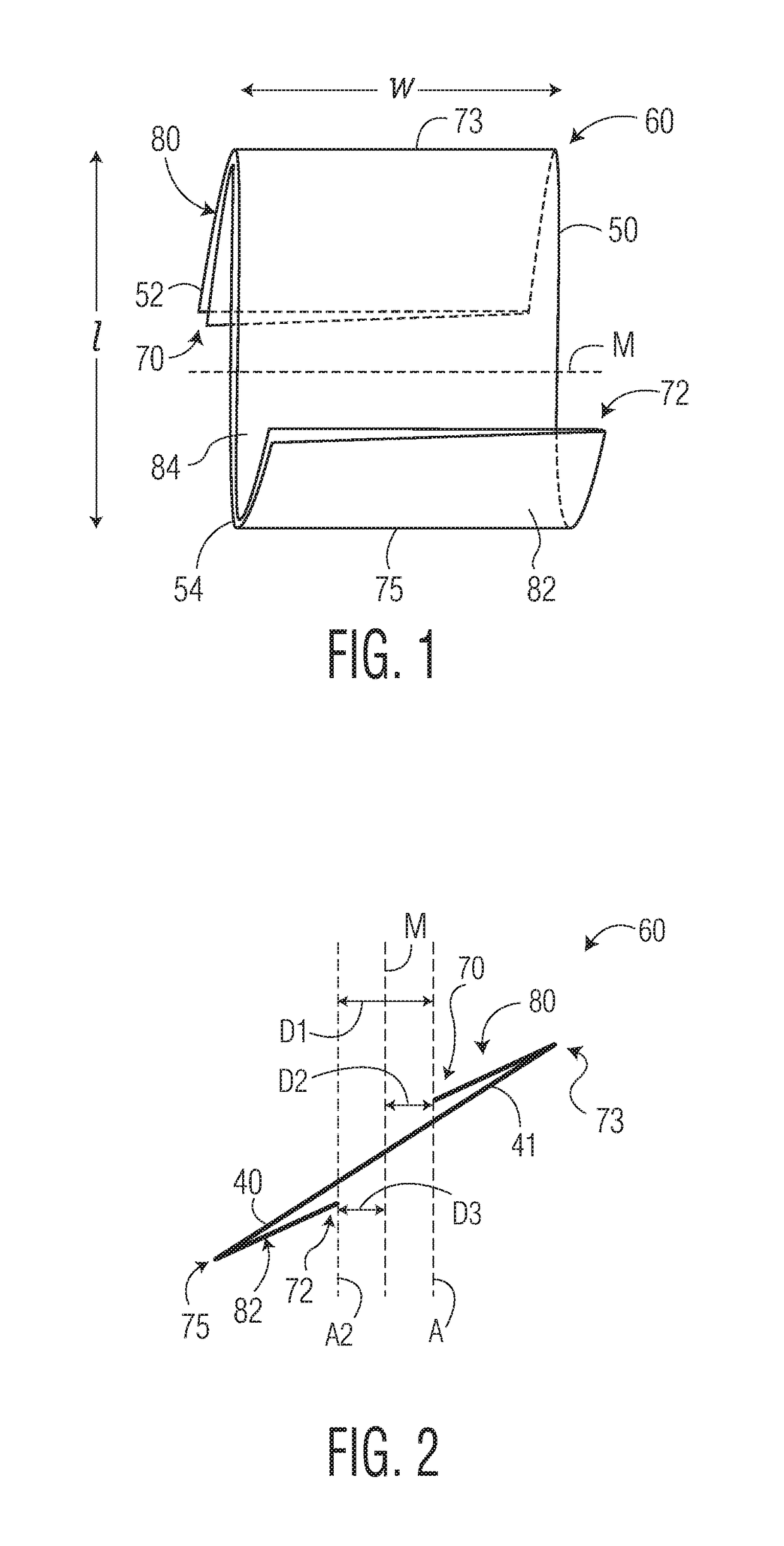 Flexible dispenser for compact stack of folded tissues