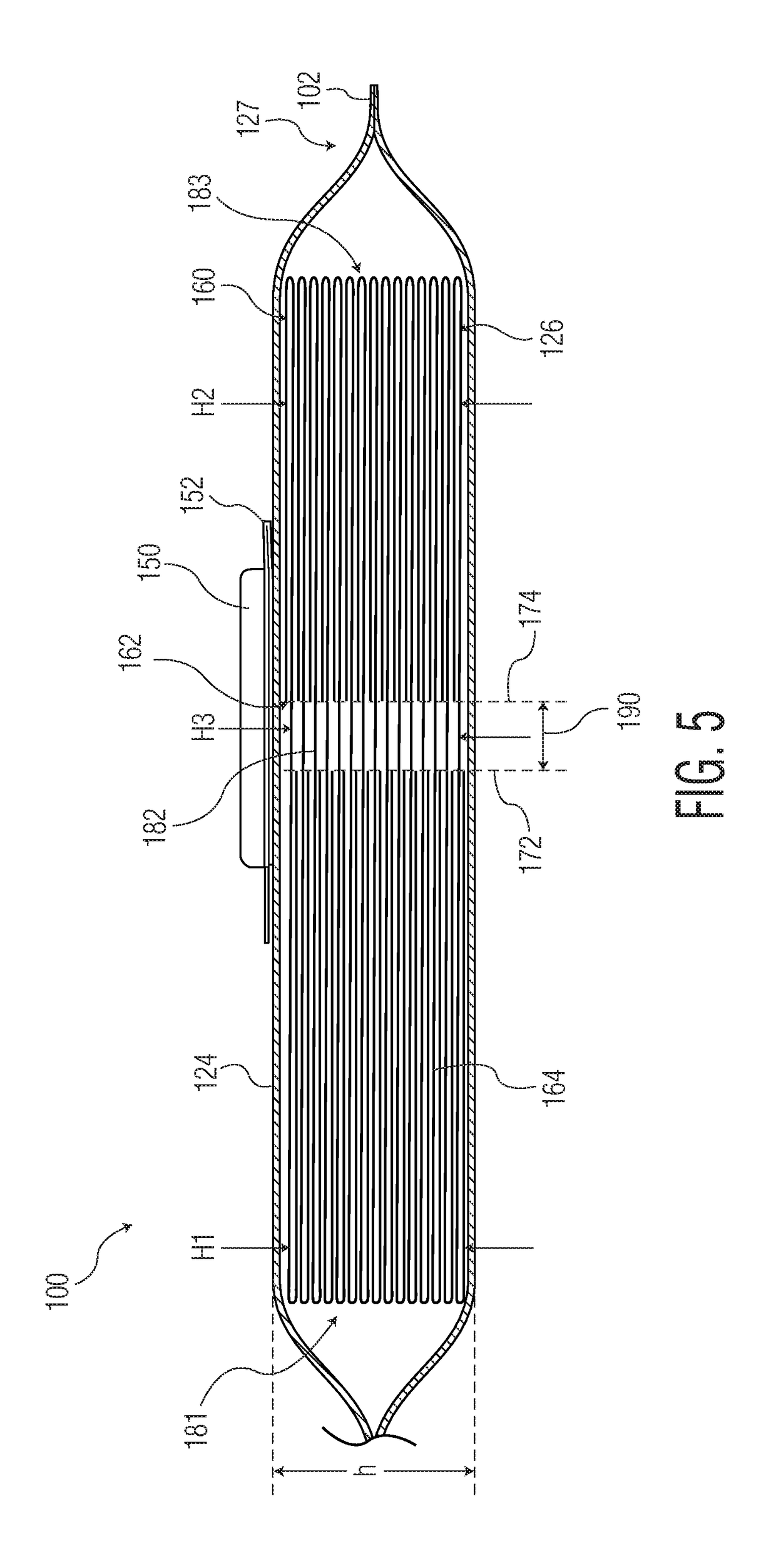 Flexible dispenser for compact stack of folded tissues