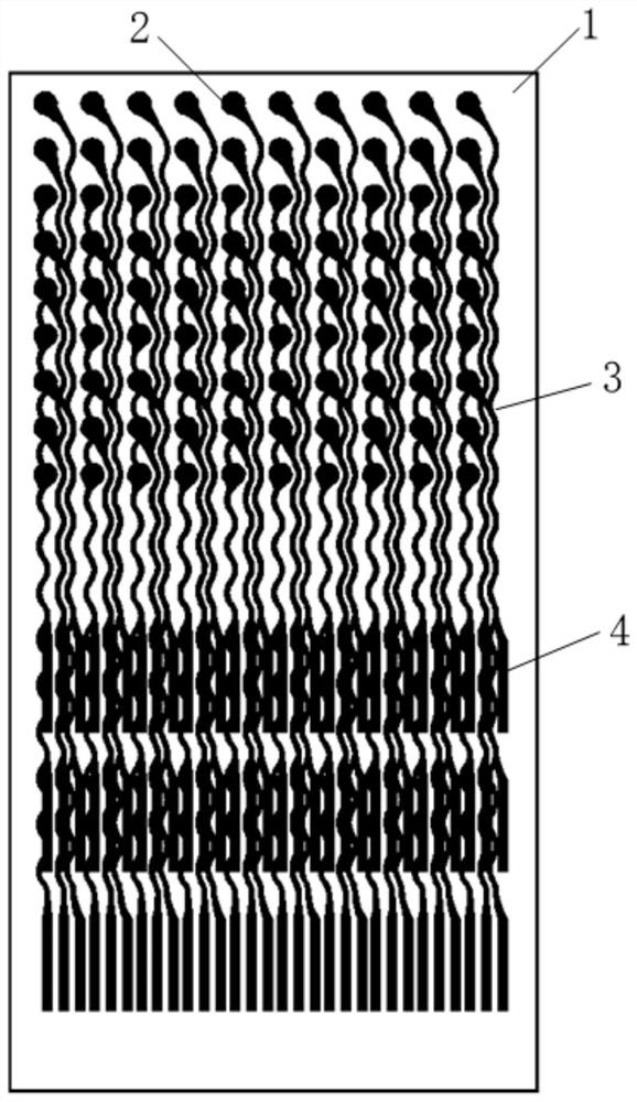 Multi-layer flexible high-density brain electrode and preparation method thereof