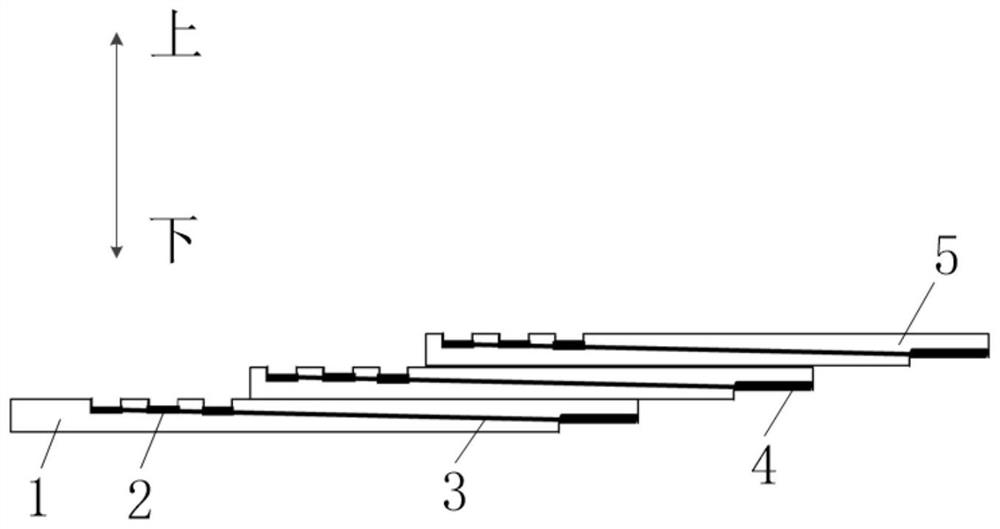 Multi-layer flexible high-density brain electrode and preparation method thereof