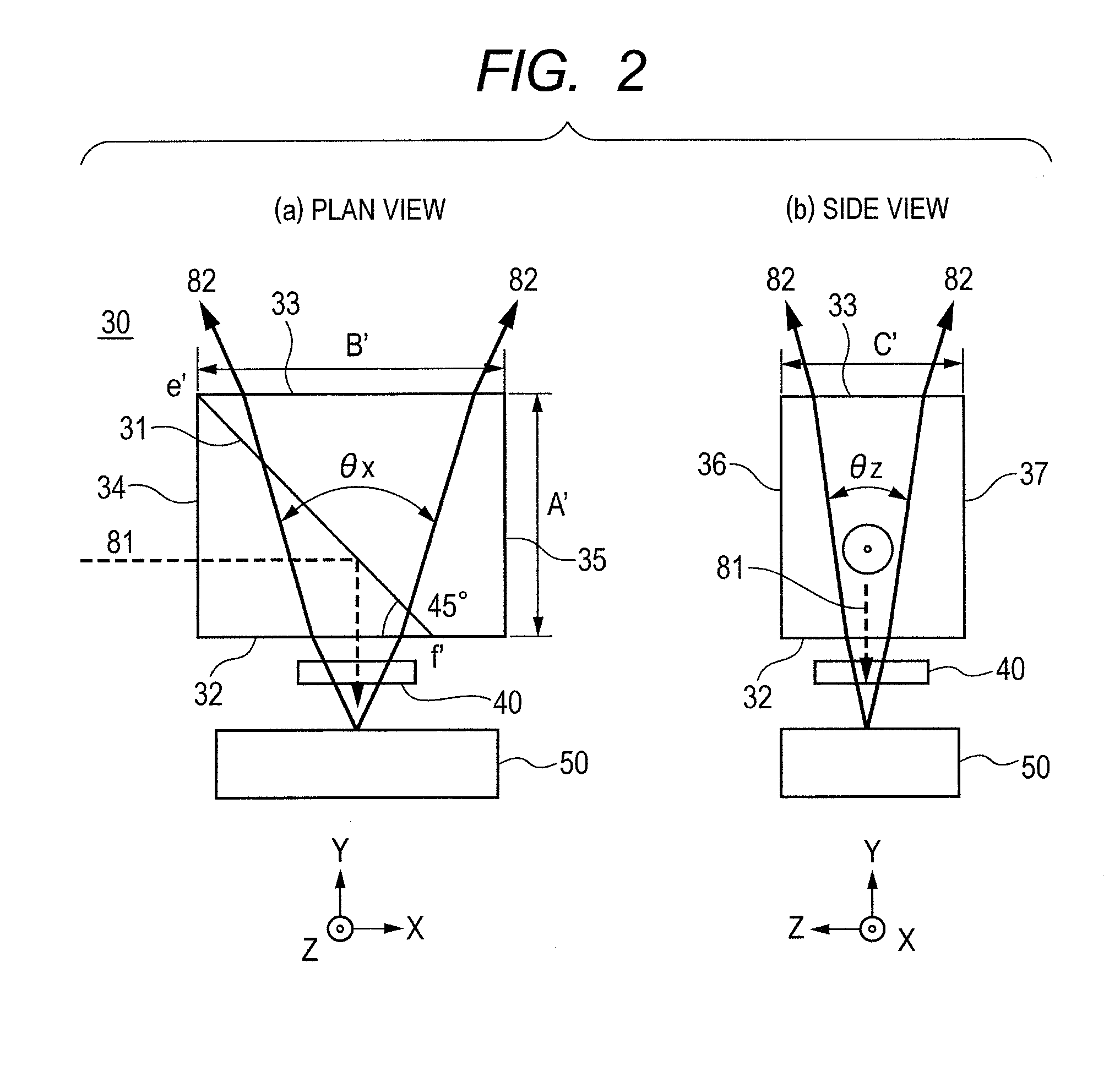 Scan-type image display device and scan-type projection device