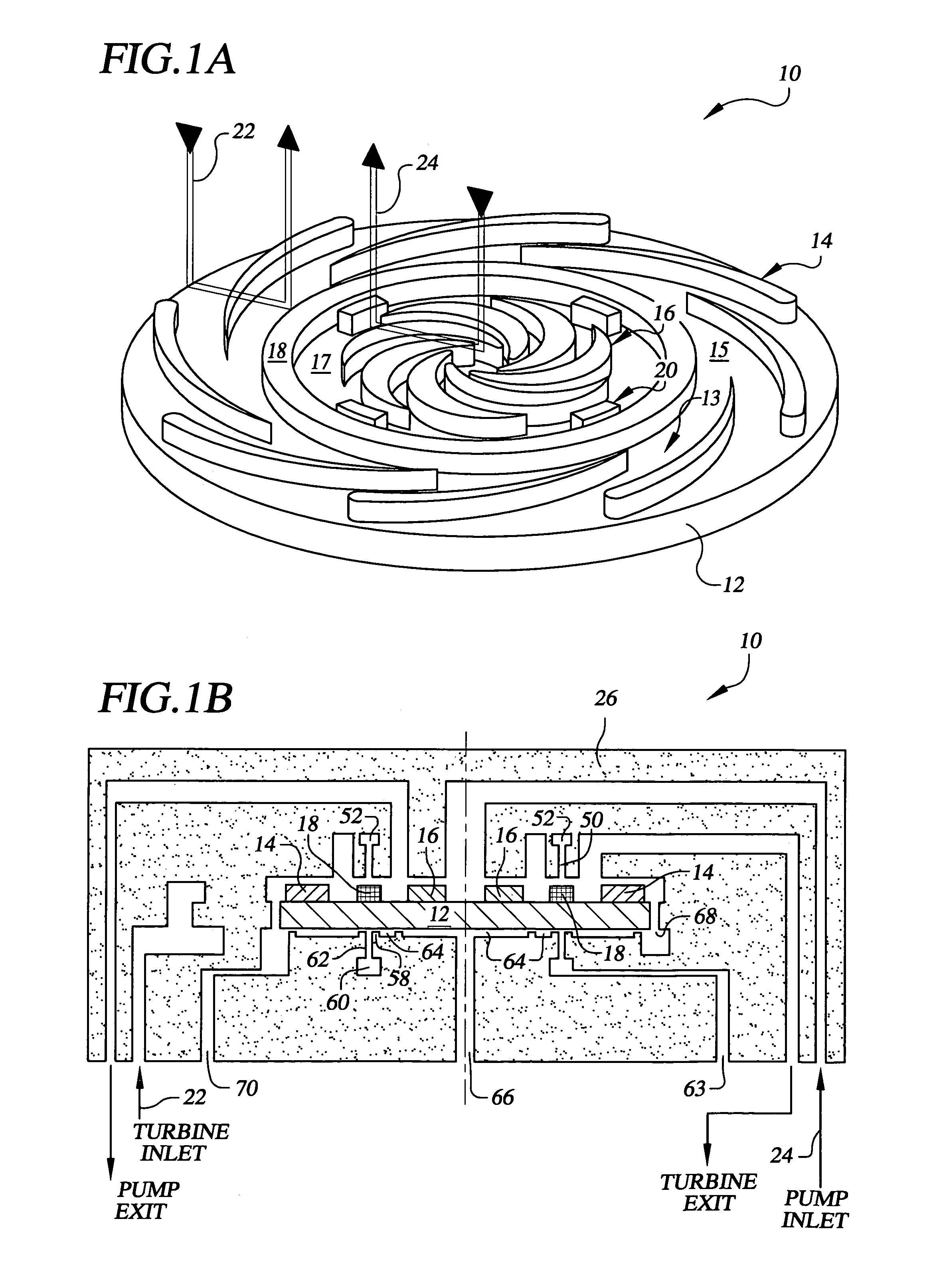 Planar turbopump assembly