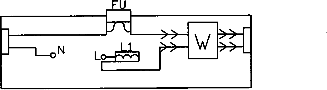 Invisible electricity saver for fluorescent lamp