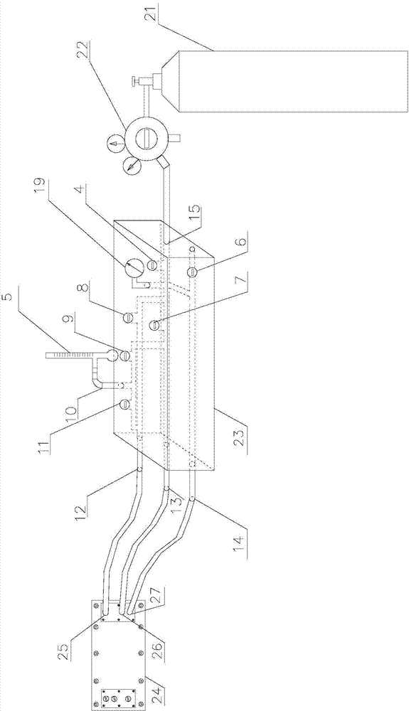 Online gas tightness detection device and method for fuel cell stack