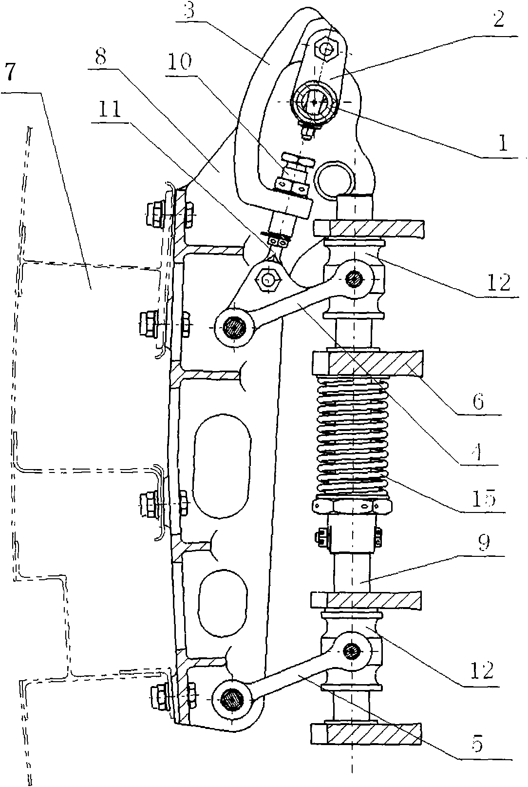 Lifting mechanism of outward opening cabin door