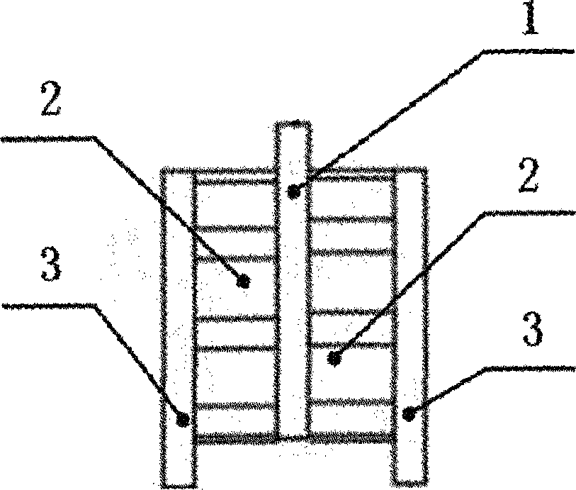 Test fixture for compression shear of symmetric sandwich structure