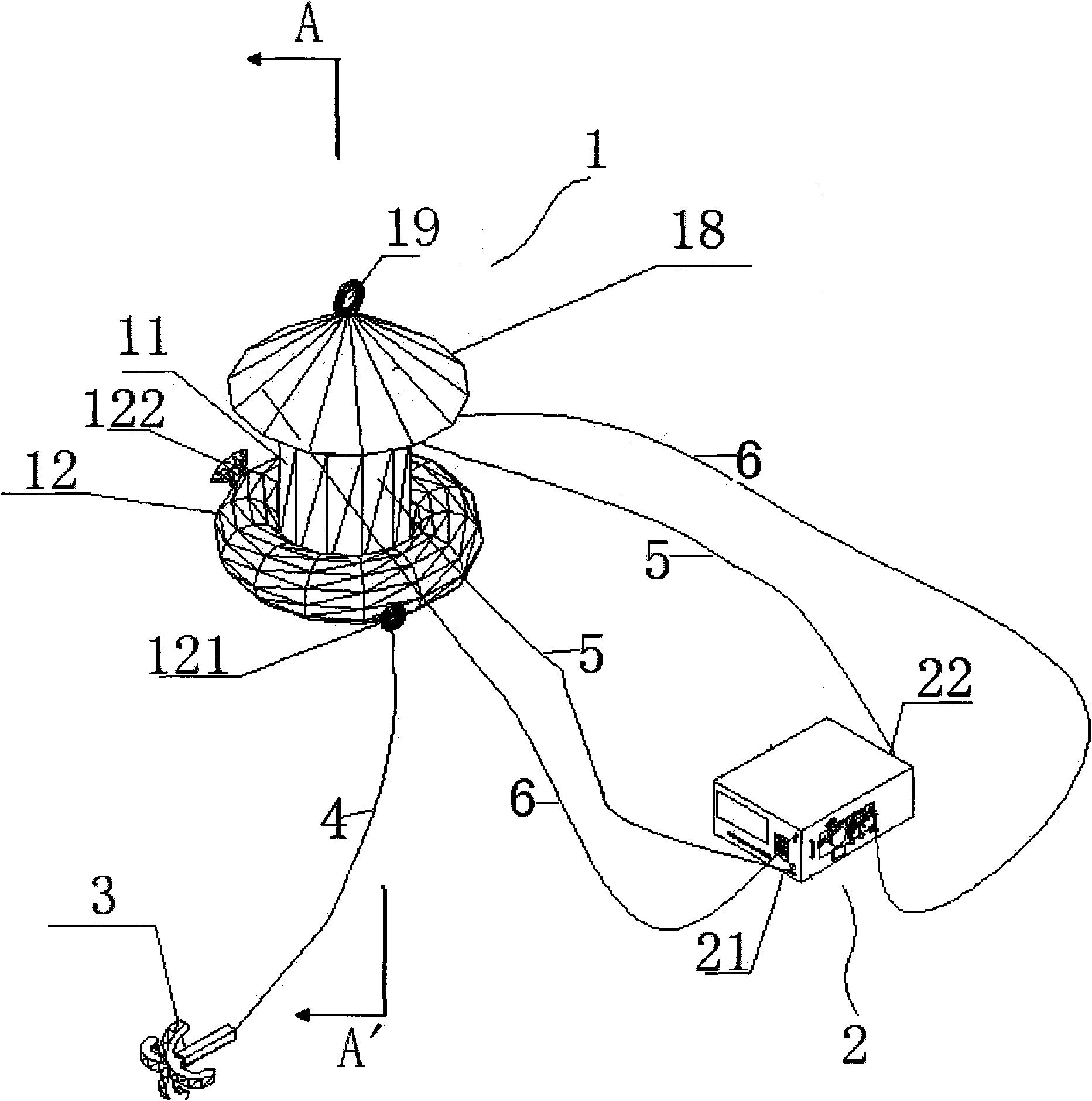 In-situ monitoring method for flux of methane gas on water-air interface