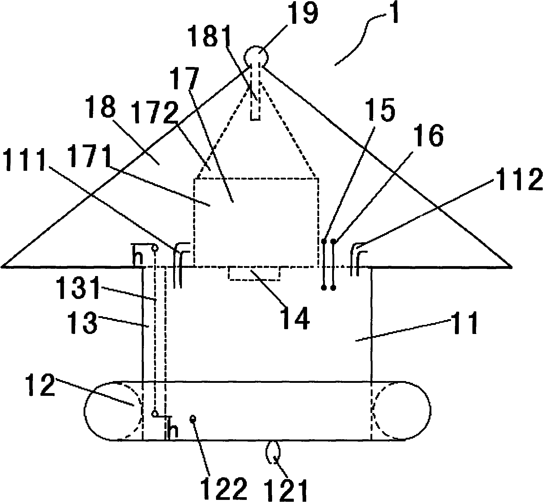 In-situ monitoring method for flux of methane gas on water-air interface