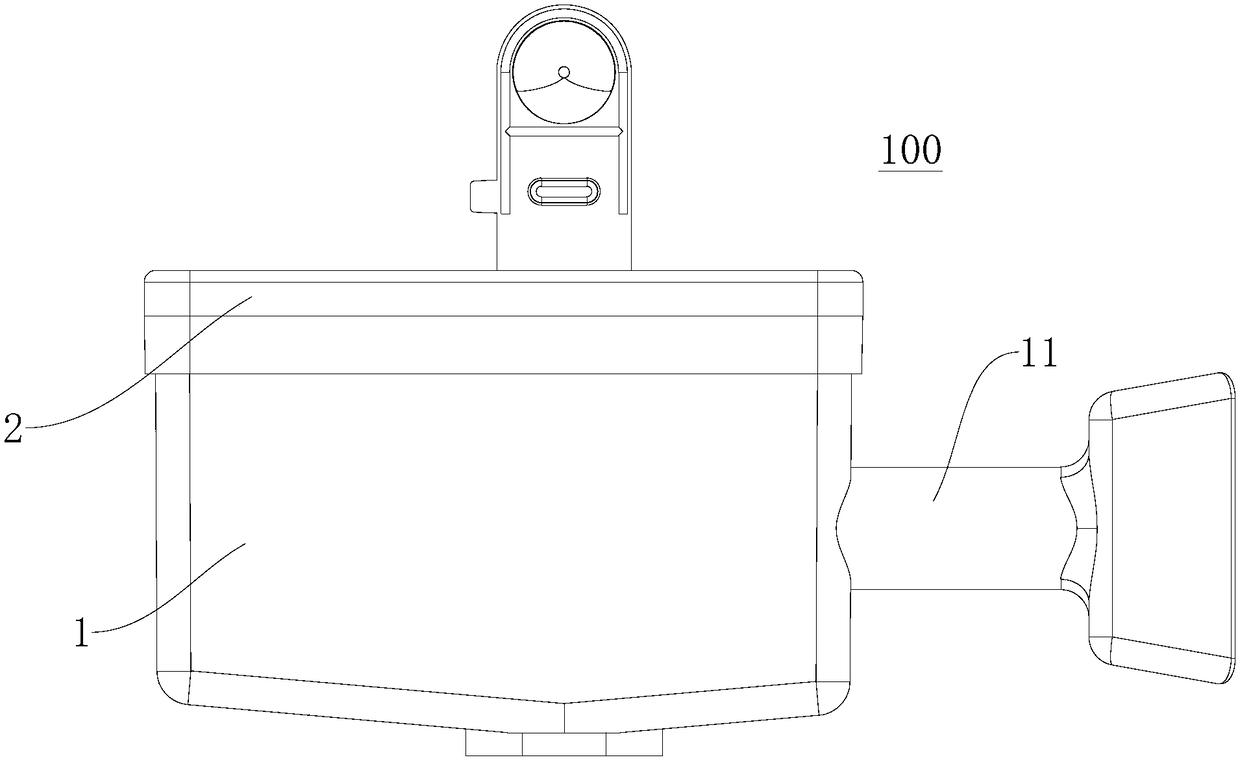 Air suction silencer for reciprocating compressor, and reciprocating compressor with air suction silencer