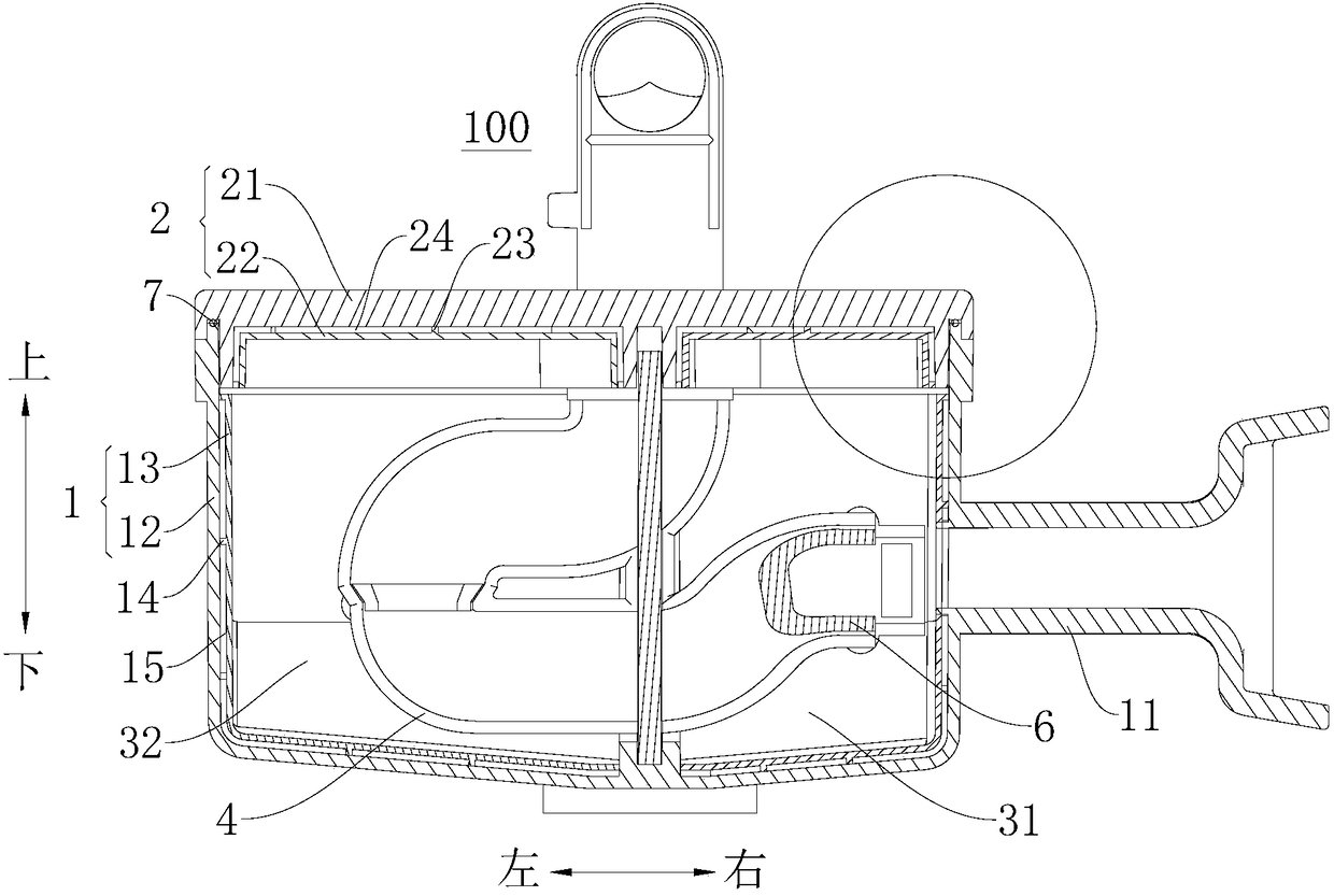 Air suction silencer for reciprocating compressor, and reciprocating compressor with air suction silencer