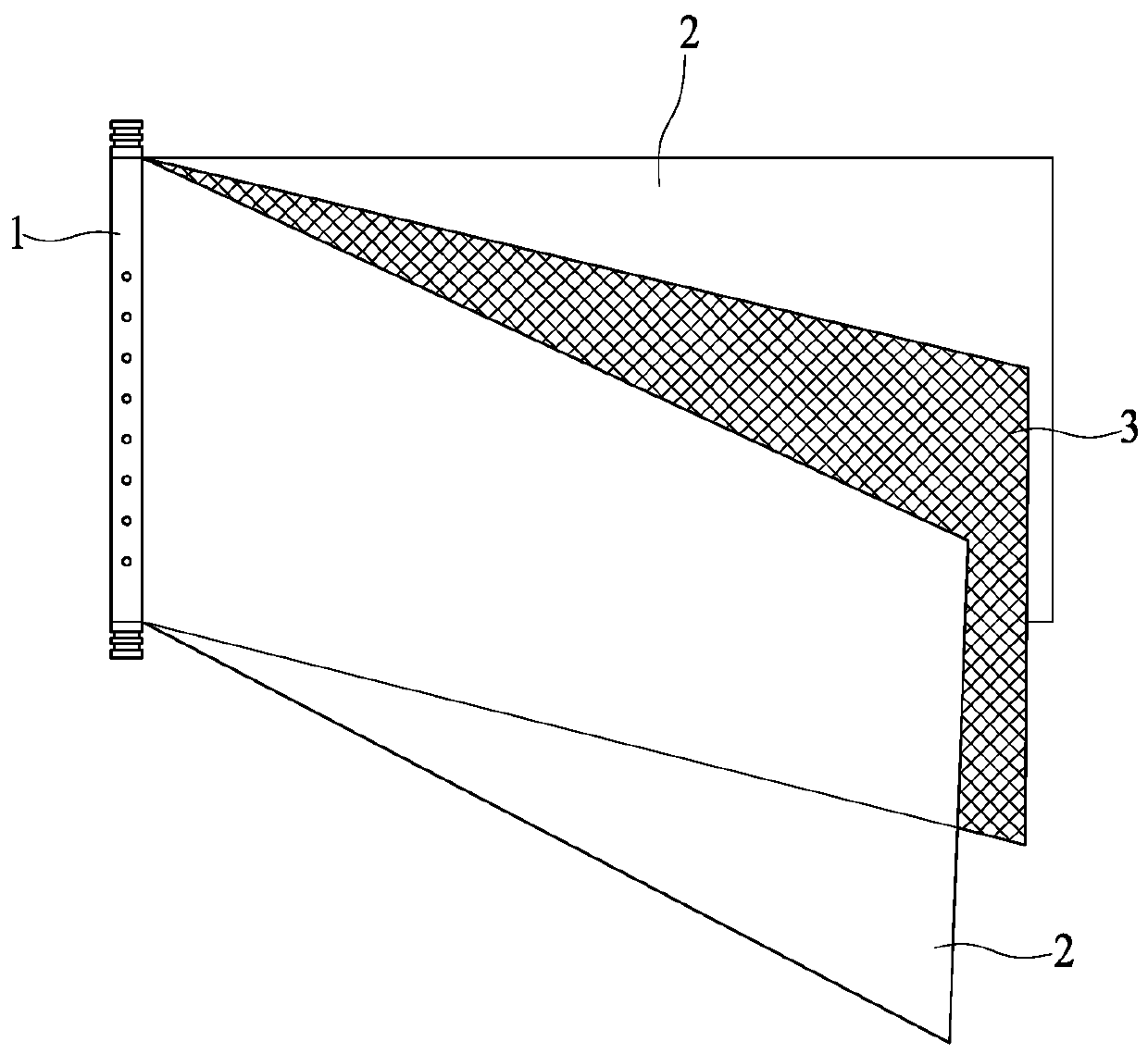 A large-flow and long-life roll-type reverse osmosis membrane element