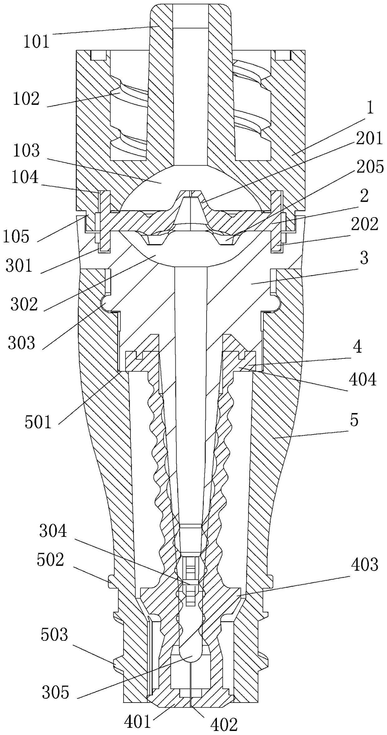 Zero-pressure connector