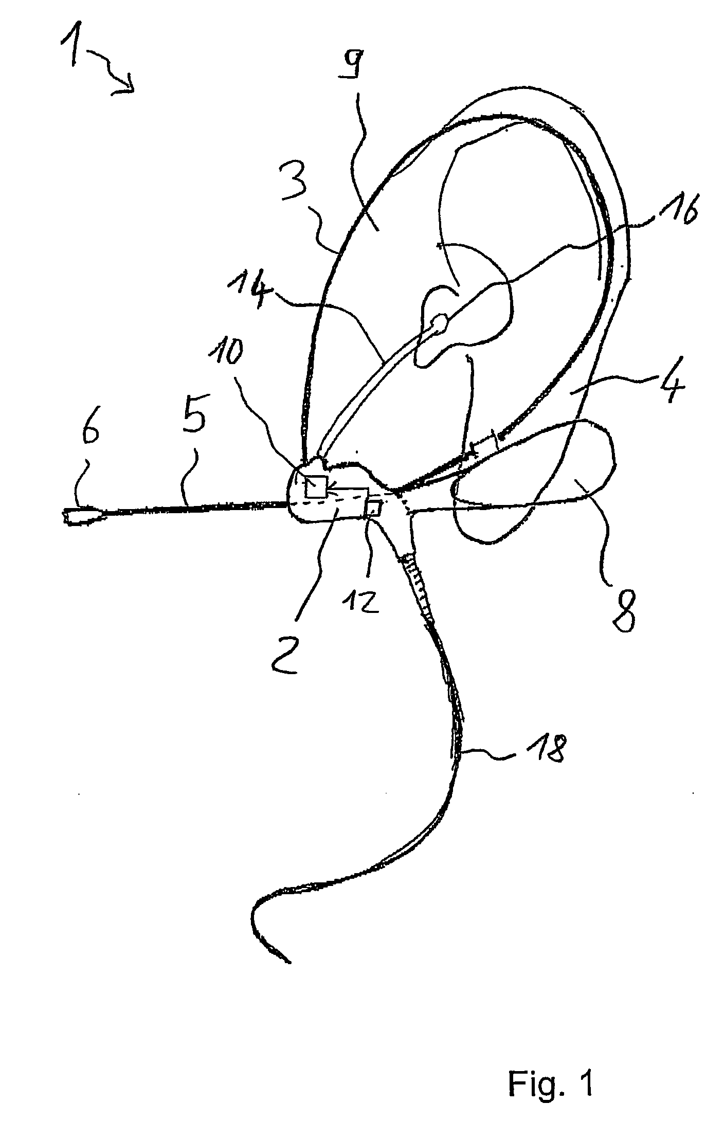 Headset for fitting of an earpiece