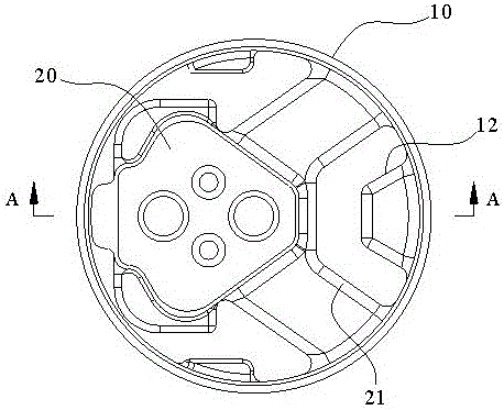 Limit bushing for limiting ultimate displacement of engine