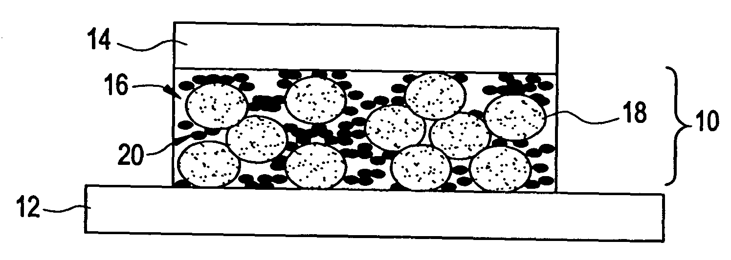 Thermal conductive material utilizing electrically conductive nanoparticles