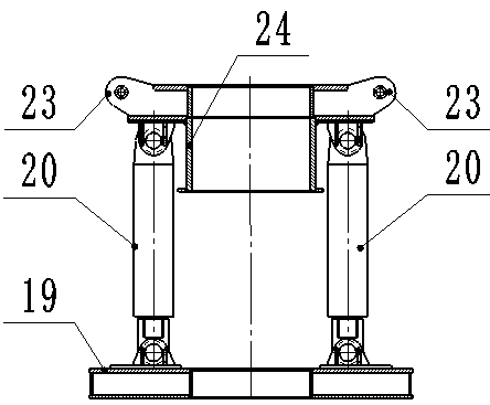 Rammed bulb pile sinking pipe construction device