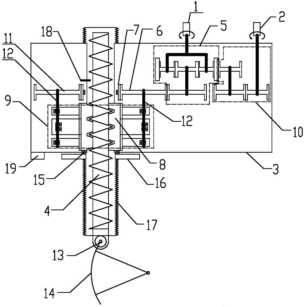 Double-driving variable speed gate hoist