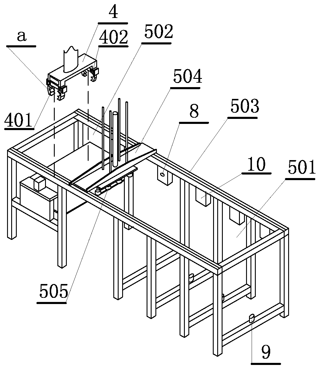 Fully-automatic workpiece processing line and running method thereof