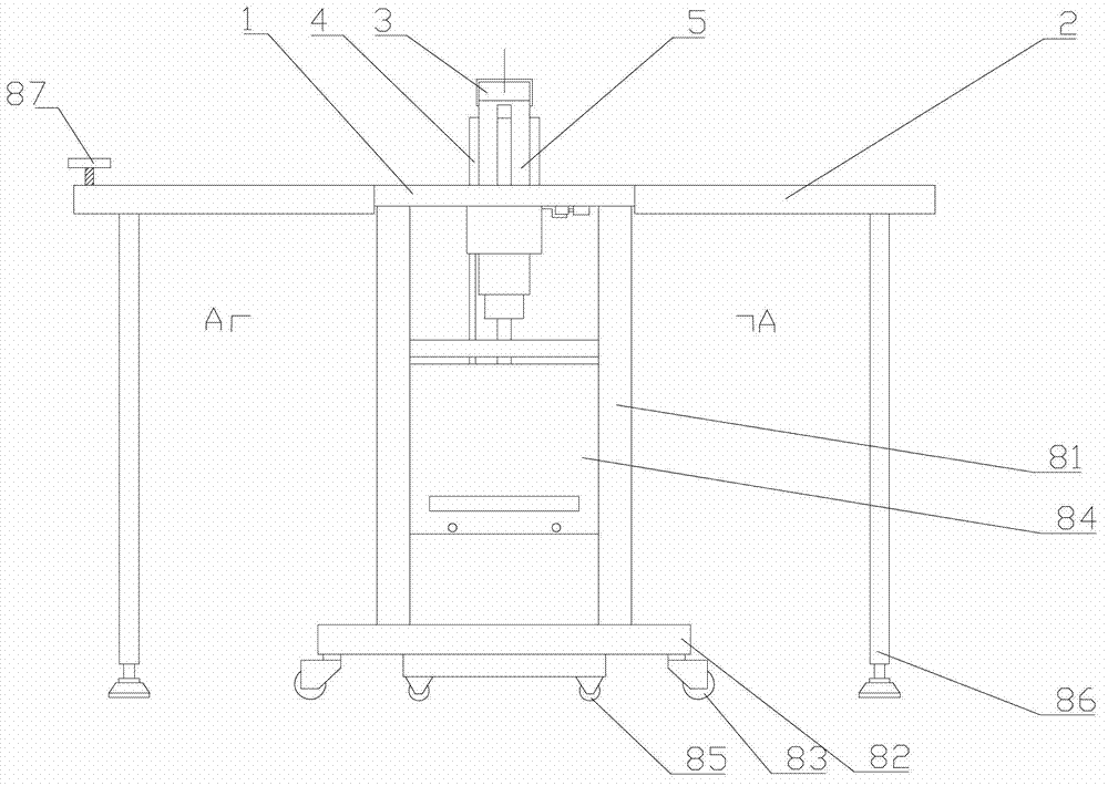 Small light numerically-controlled bus processing machine