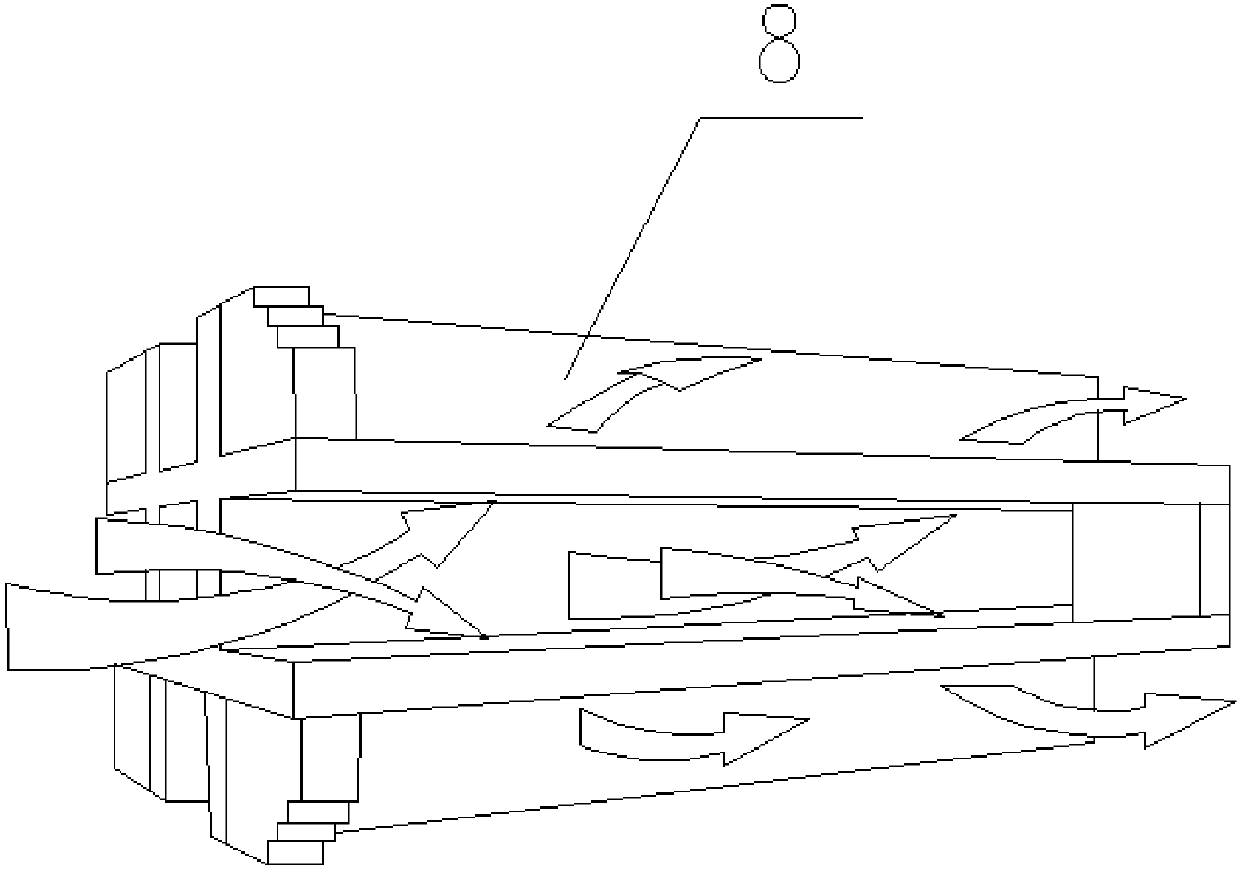 Engine pretreatment, self-repairing material and tail gas governing integrated process method