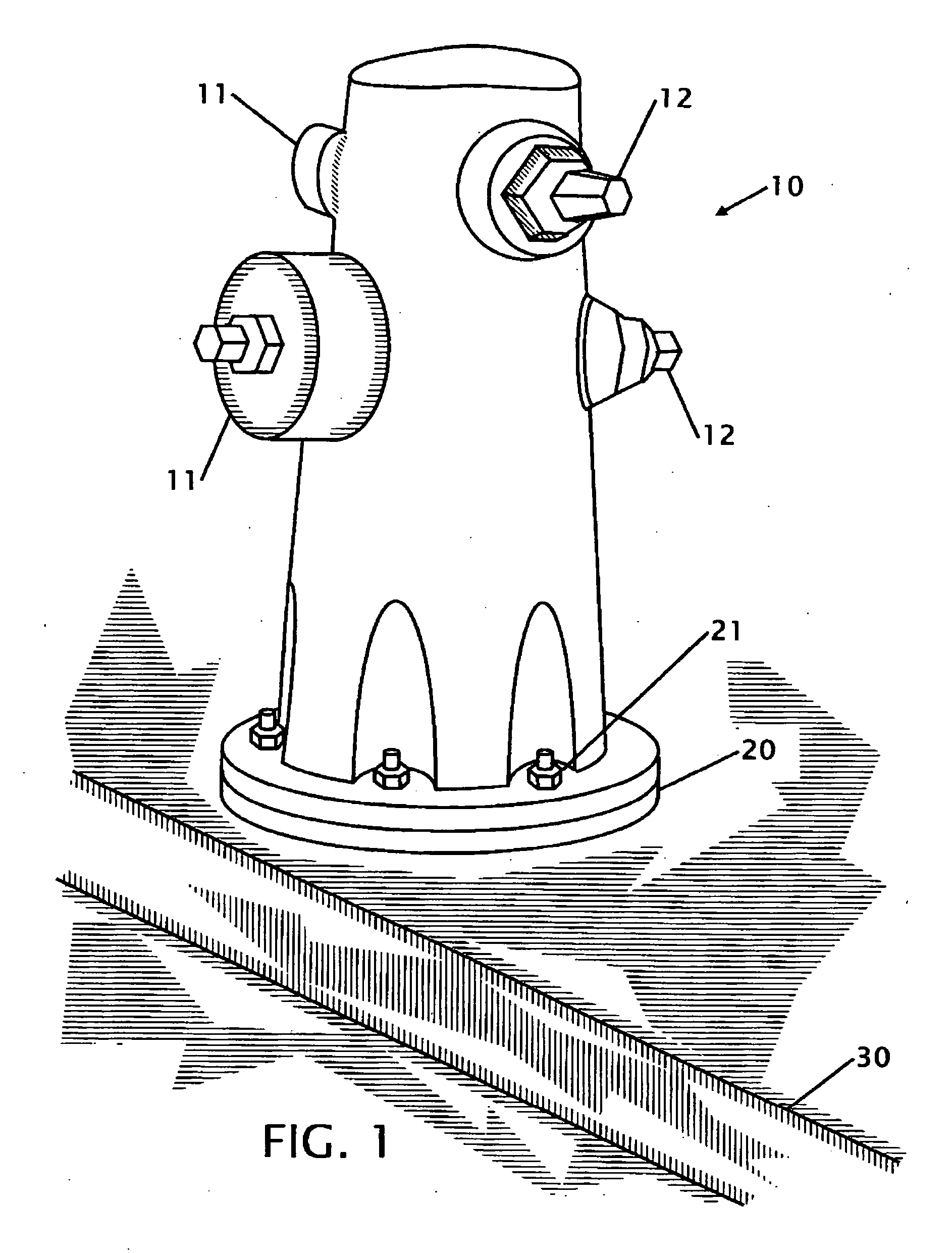 Adaptable water connection for fire fighting equipment and connection device