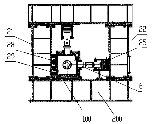 Large simulation test piece box for multi field coupling coal mine dynamic disaster