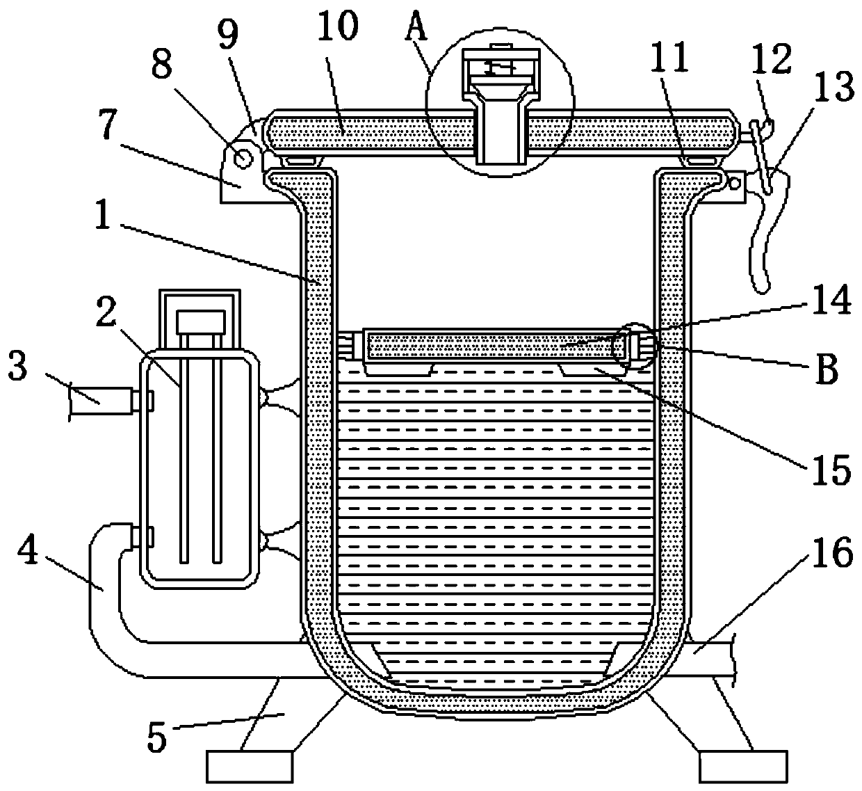 Heat storage device with supply-production balance