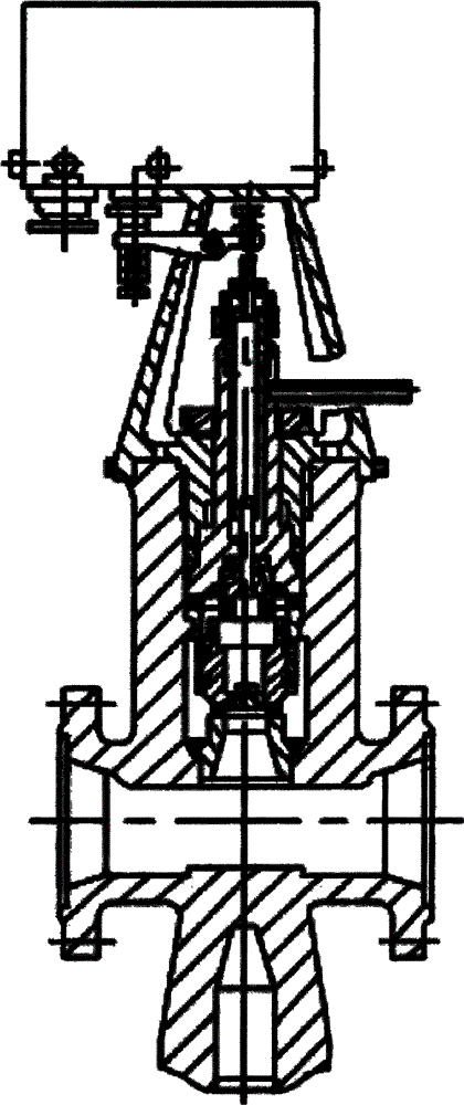 Lateral steam discharge electromagnetic pressure relief valve structure for electric station main steam system