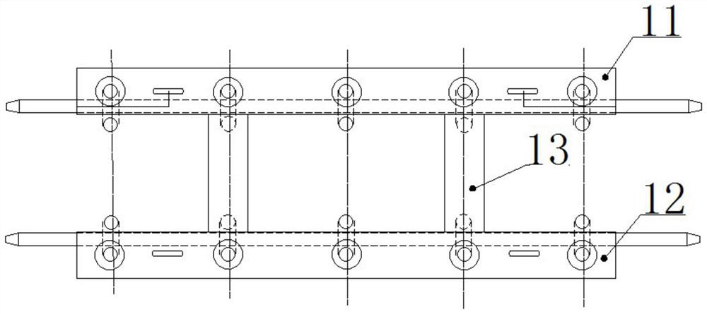 Hook tail frame hot working tool