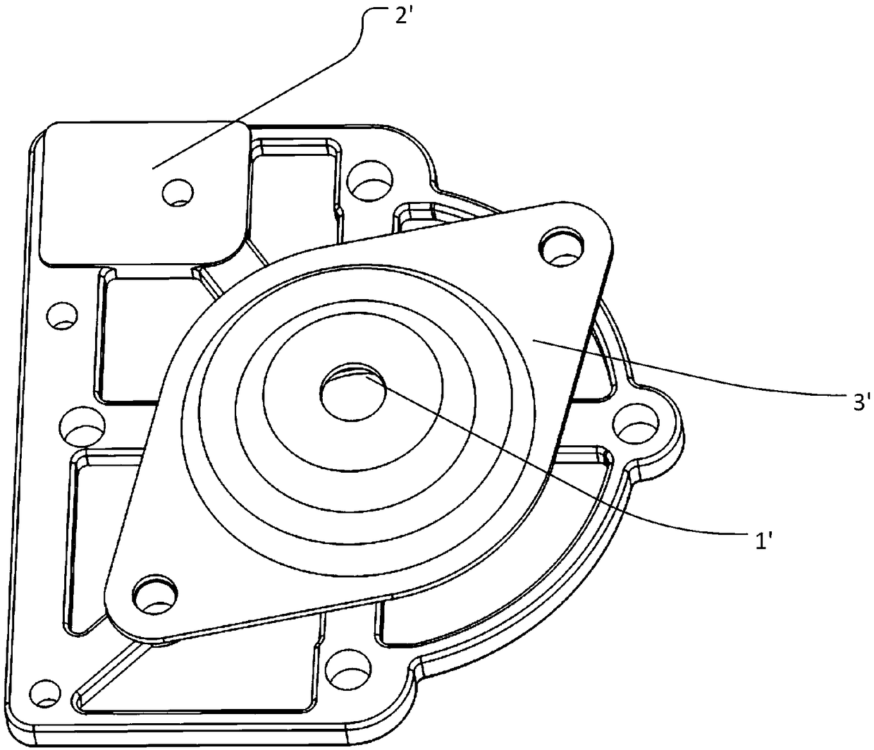 An atomizing element mounting structure of a humidifier and a humidifier