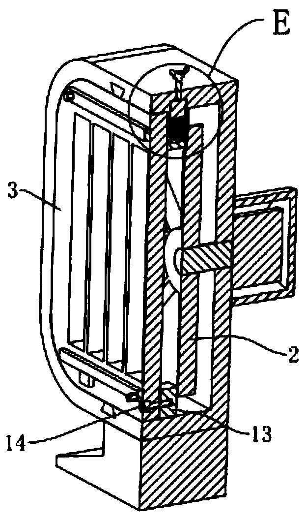 Paddle blade anti-touch device for refrigerating fan convenient to install