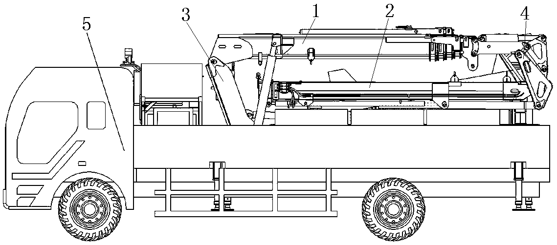 Foldable arm frame with multistage amplitude changing and telescoping functions