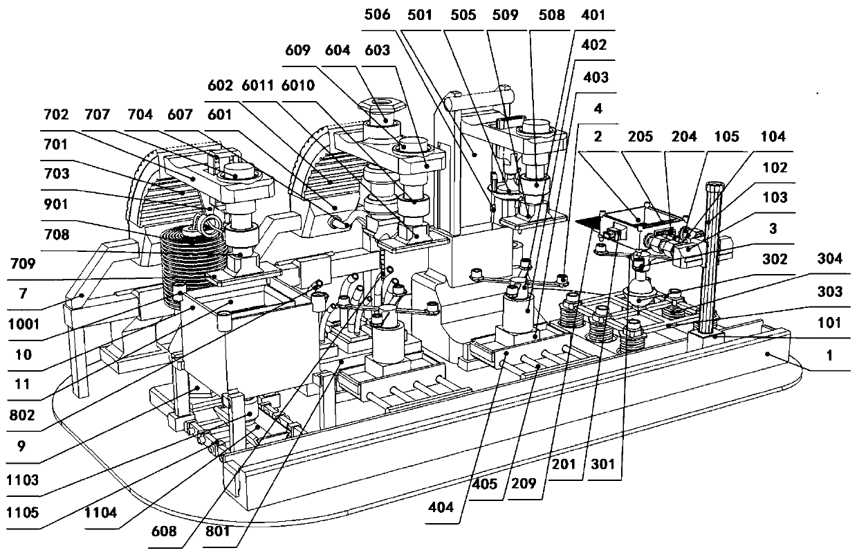 Post-processing device for thread-bound book