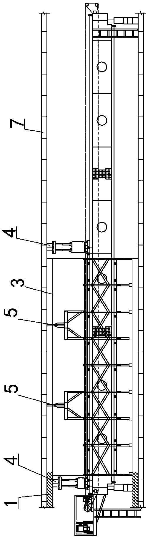 Floating monitoring system and monitoring method of formwork trolley in self-compacting concrete