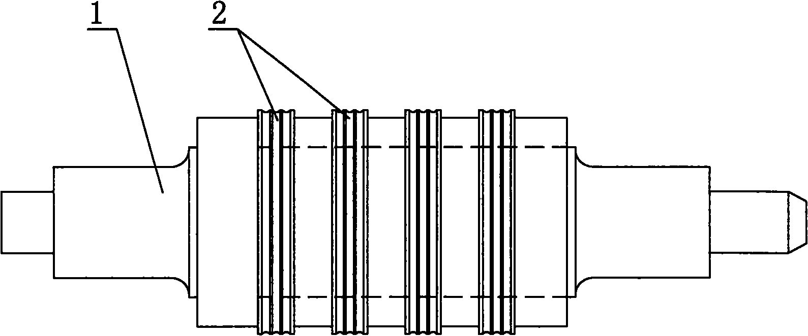 Hard alloy composite roll