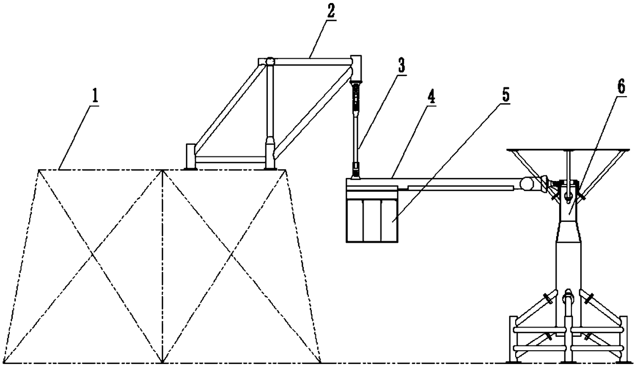 Water soft yoke mooring model test system