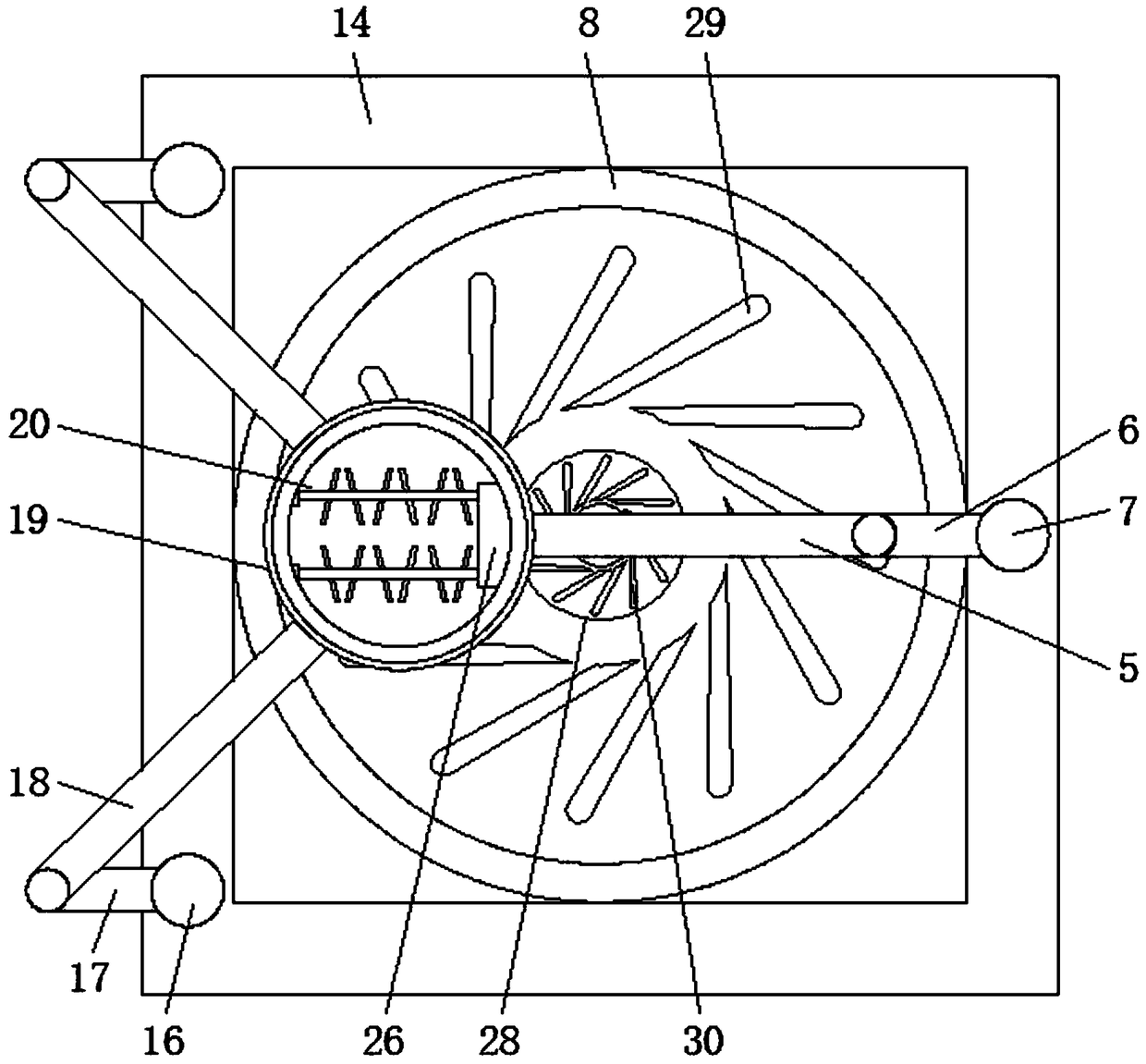 Automatic twisting device for processing of tea leaves