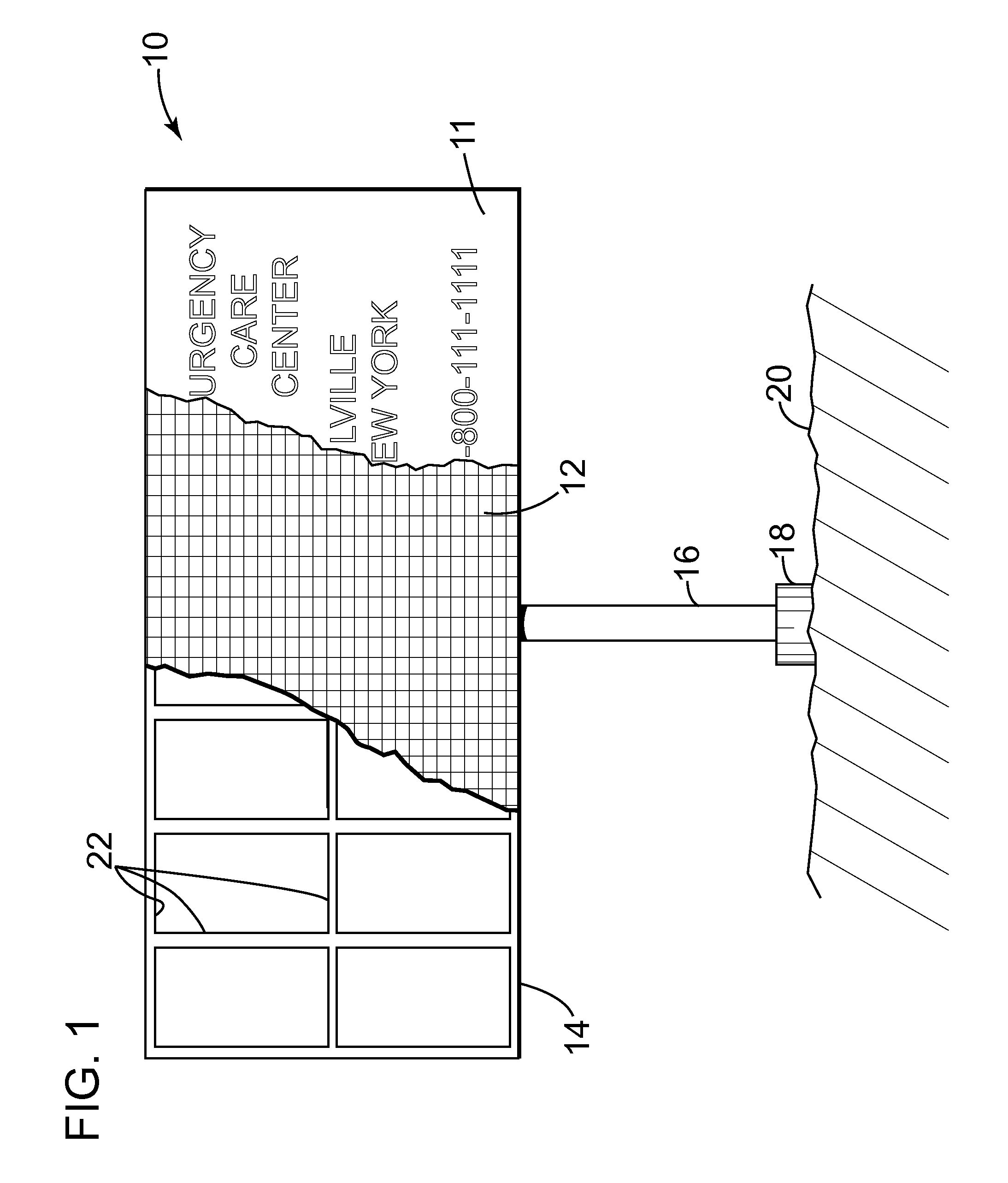 Billboard or other large displays having artwork illuminated with an LED backlight array