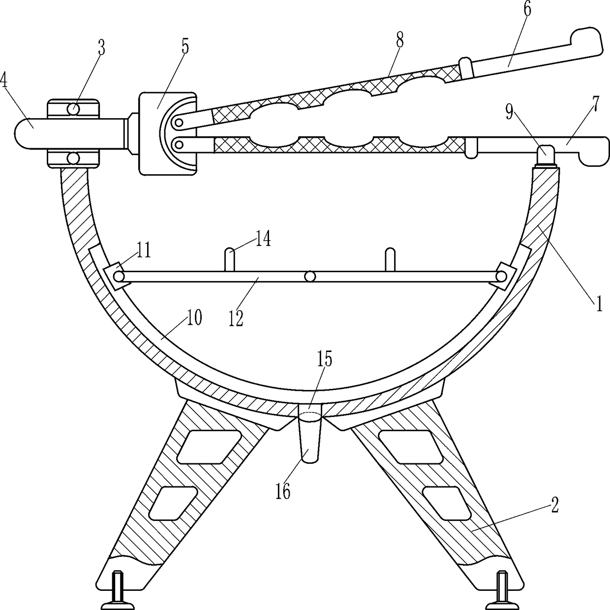 Uniform salting equipment for pickling of salted fish