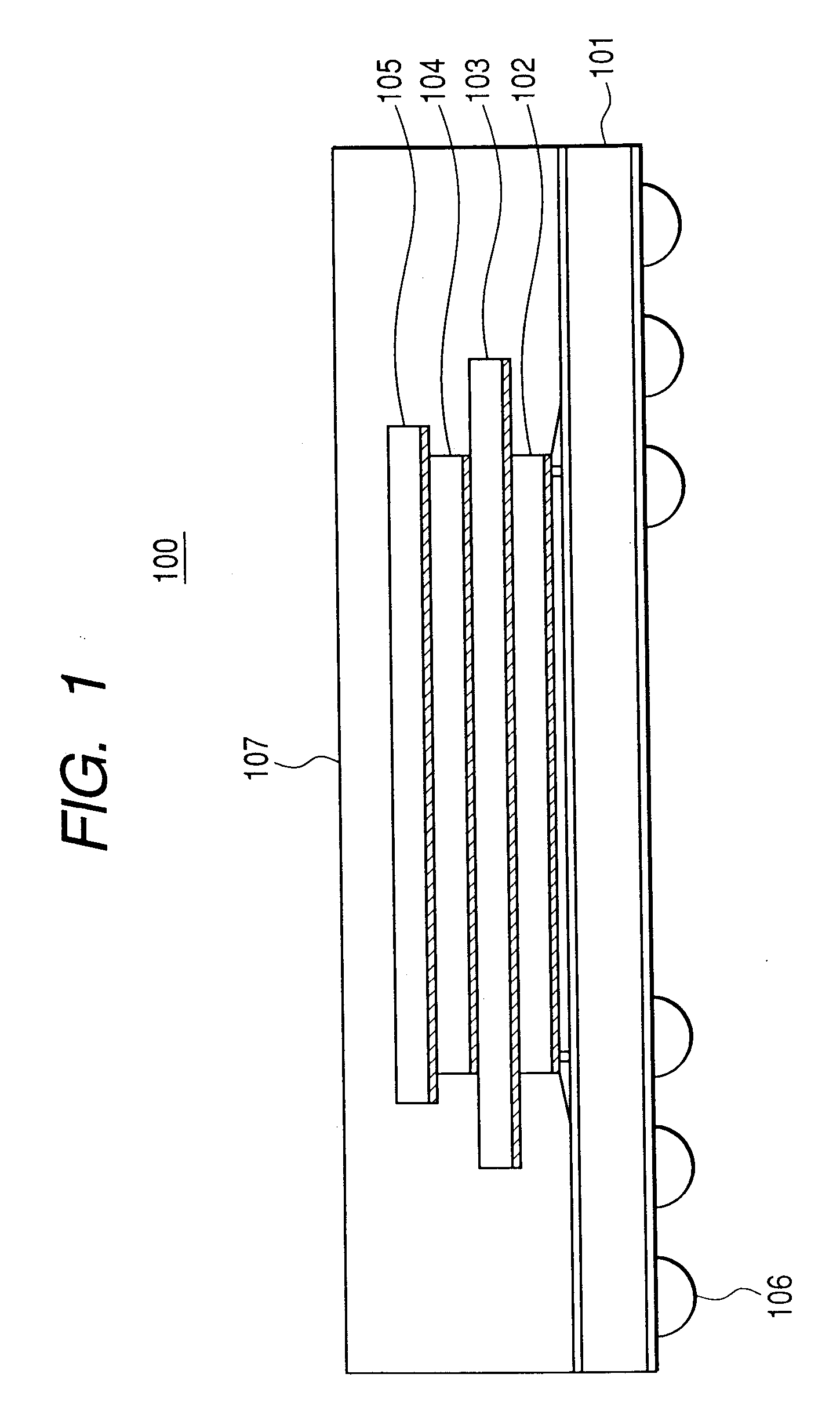 Laminated semiconductor package