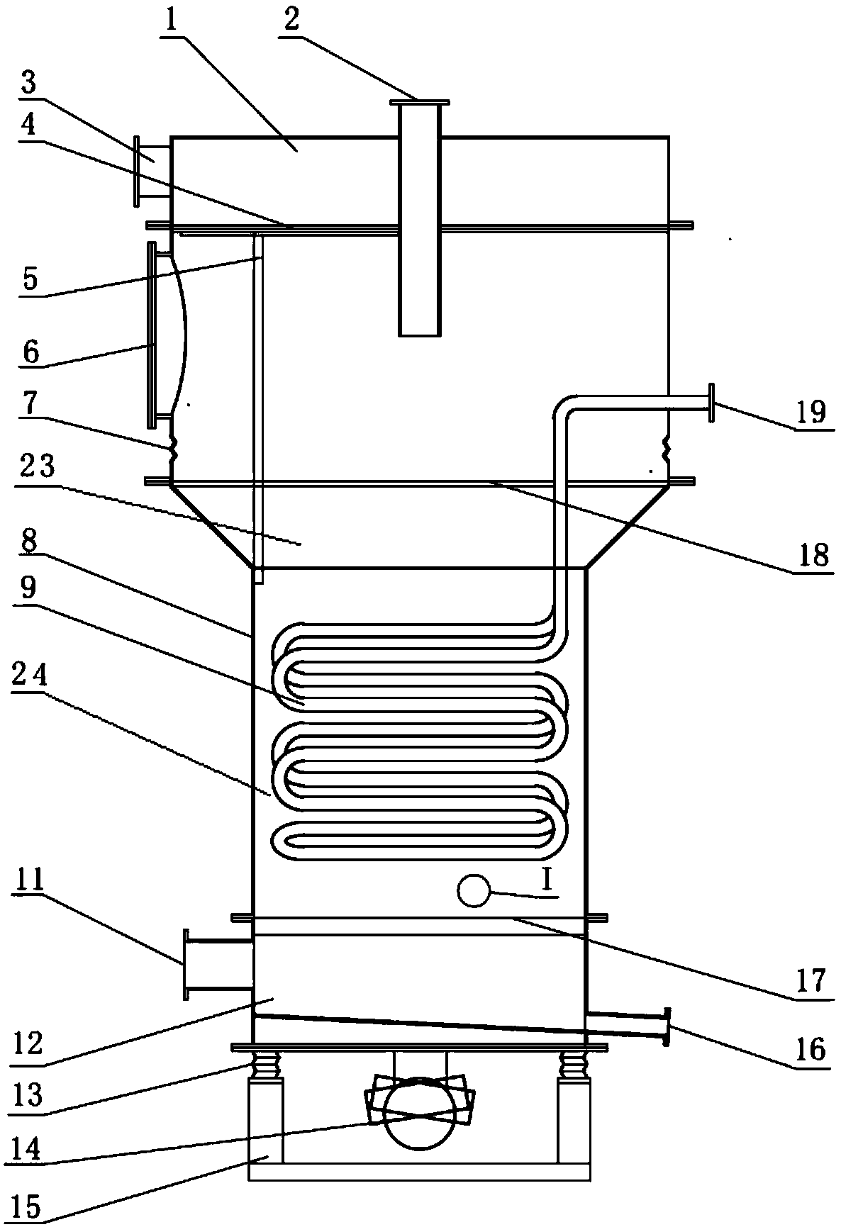 Vibration fluidized bed drying device and drying method