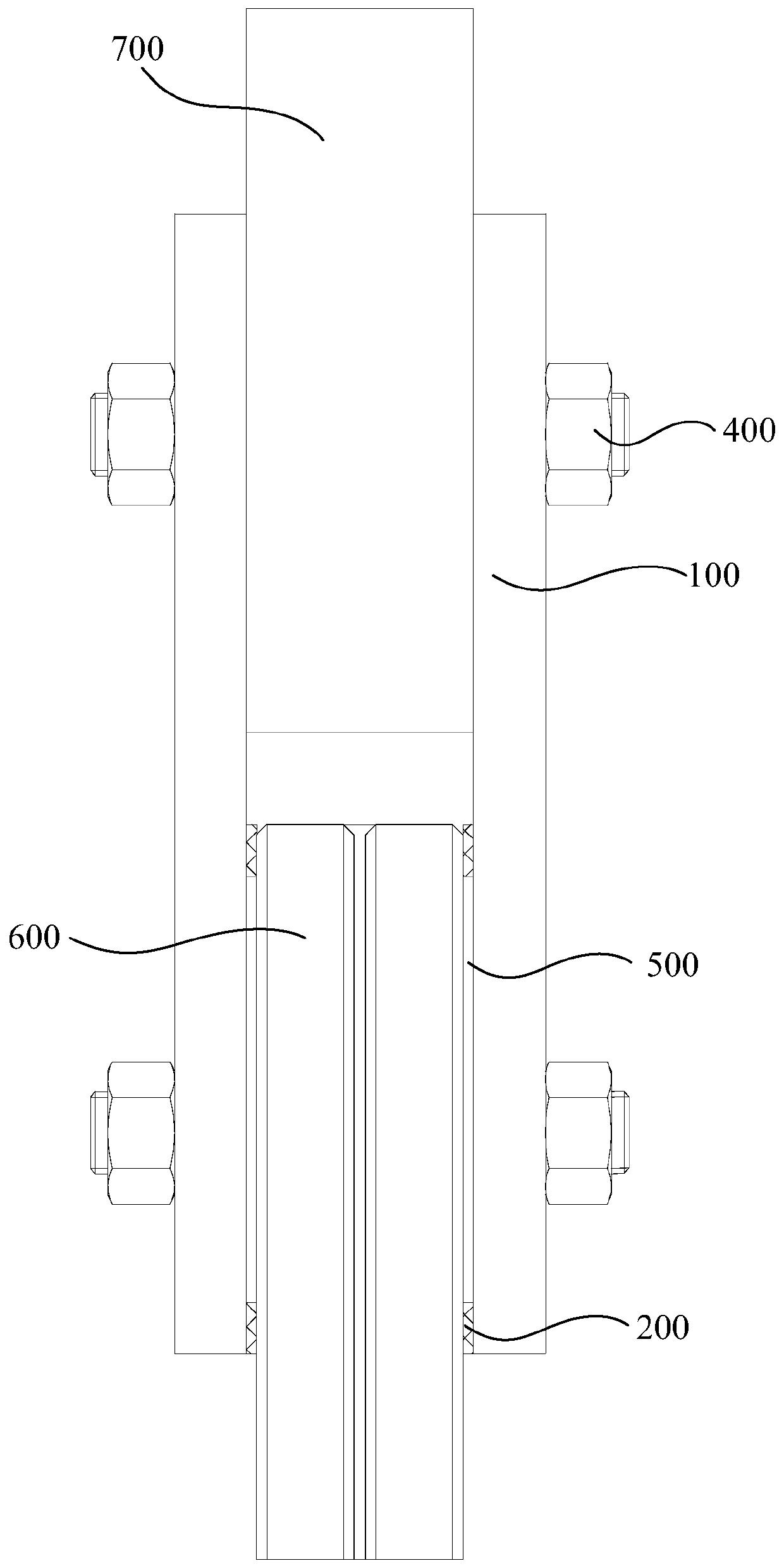 Glass connection structure and its construction method