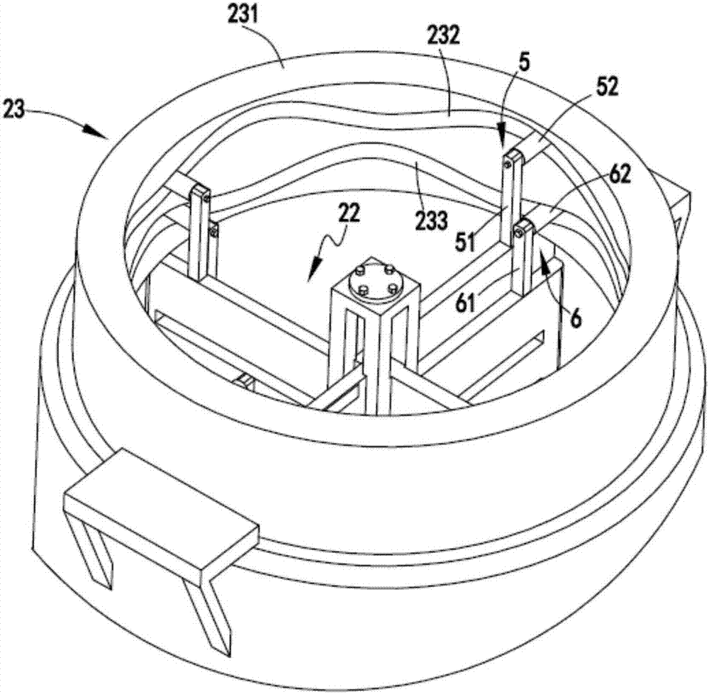 Rotary type size beating device