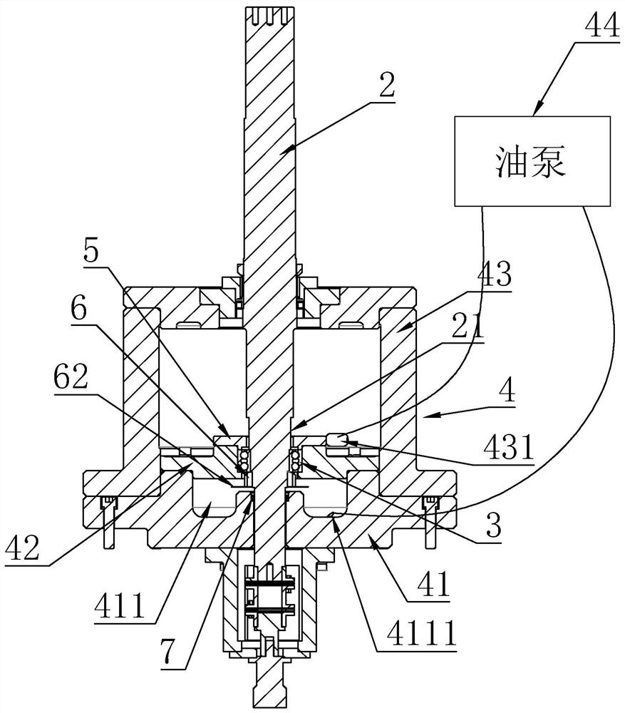 Helicopter rotor shaft bearing set testing machine