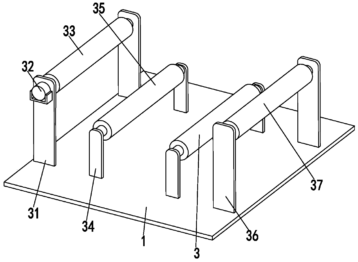 A textile automatic coating system and the textile coating processing technology of the system